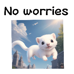 [AI] White ferret Chi-chan 4