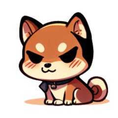 A Slightly Grumpy Shiba