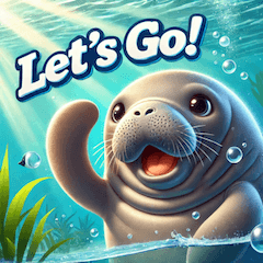 Cute Manatee