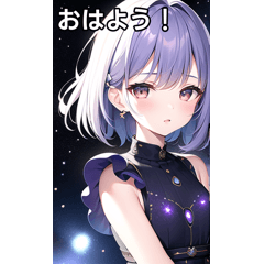 galaxy pattern dress girls