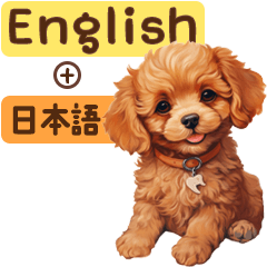 English Toy Poodle Sticker