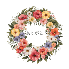 Beautiful flower wreath