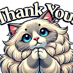 Ragdoll Cat Greeting Stickers