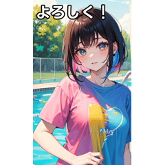 summer pool t-shirt