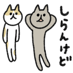 シュッとしたネコ 関西弁