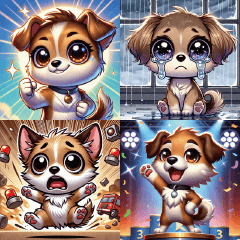 Adorable Chibi Dog Moments