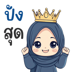 Laila cute - Navy blue Hijab Muslim V.4