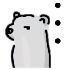 A day in the life of a polarbear-Sticker