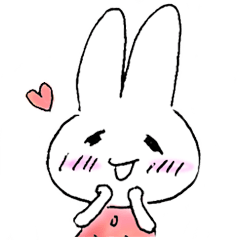 Sticker of Strawberry-Bunny