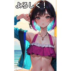 Summer sea swimsuit girls