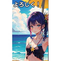 Hawaiian sea swimsuit girls