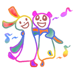 Rainbow Panda and Rainbow Rabbit