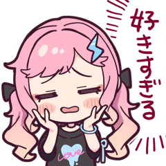 "Kawaii" fashion Gamer Girl Sticker3