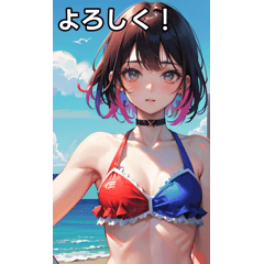 Midsummer sea swimsuit girls