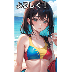 Okinawa sea swimsuit girls