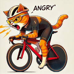 Road Racer Cat Stickers