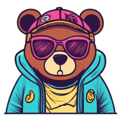 Cool Silent Bear Emojis