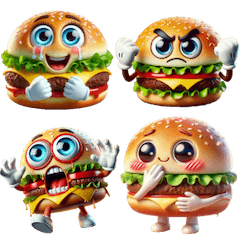 Burger Buddy Fun (No Background)