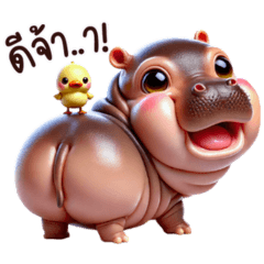 หมูนุ่ม ฮิปโปตุ้ยนุ้ย