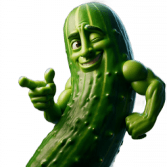 Big Cucumber Flirting Sticker