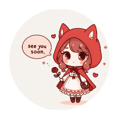 Little Red Riding Hood-san stamp