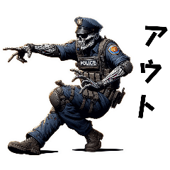 zombie police Halloween 1