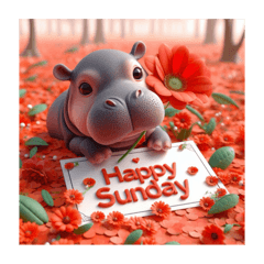 Greetings by the Hippo Kara card.