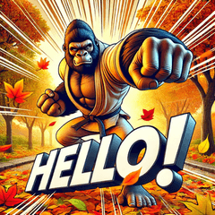 Autumn Gorilla! Kung Fu Master