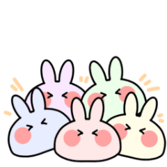 5 colors rabbit