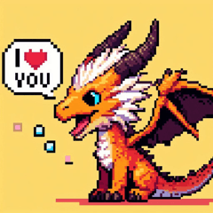 Pixel Dragon Stickers @SFW