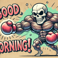 Muscle-Loving Skeleton Stickers Vol. 2