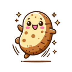 Potato sticker collection