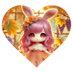 pretty rabbit princess autumn