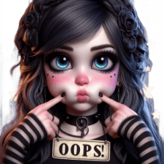 Gothic Girl  Super Practical Stickers2