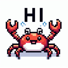 Pixel Crab Stickers @SFW