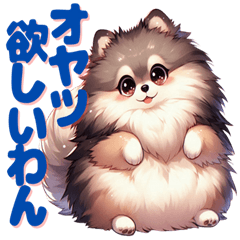 Pomeranian Wolf Sable Cute Greeting