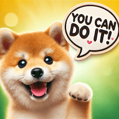 Shiba Inu Encouragement Stickers