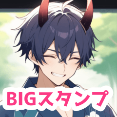 Onsenkyo demon boy BIG sticker