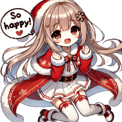 Girl Dressed in Santa Costume_2