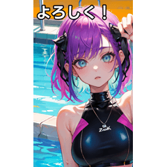 Rock punk swimsuit girls are great