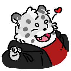 Chunky Snow Leopard Rhota