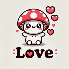 Cute Mushroom Stamps