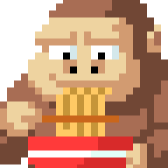 pixel art anime gorilla uhohoi