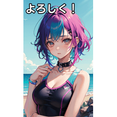 summer vacation swimsuit girls