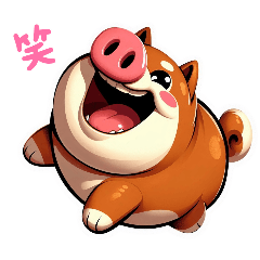 Shiba Inu with a thick pig nose