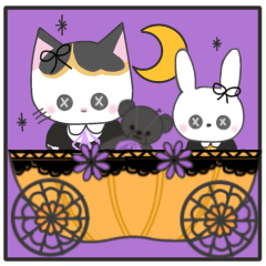 Milu's Happy Halloween sticker