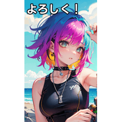 Stylish swimsuit girl in the summer sea