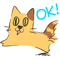 Lovely Cat sticker Fukoneko-san 2