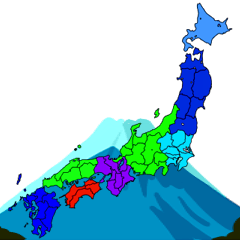 都道府県の地図と有名なもの＿A