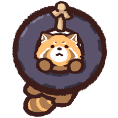 Red Panda Sticker 5 Space saving